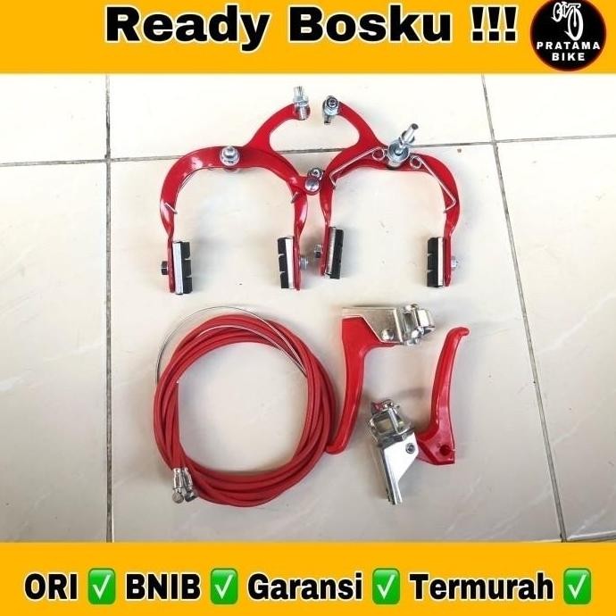 Set Rem Sepeda V Brake - Rem Depan Belakang BMX MTB Gunung Lipat Murah
