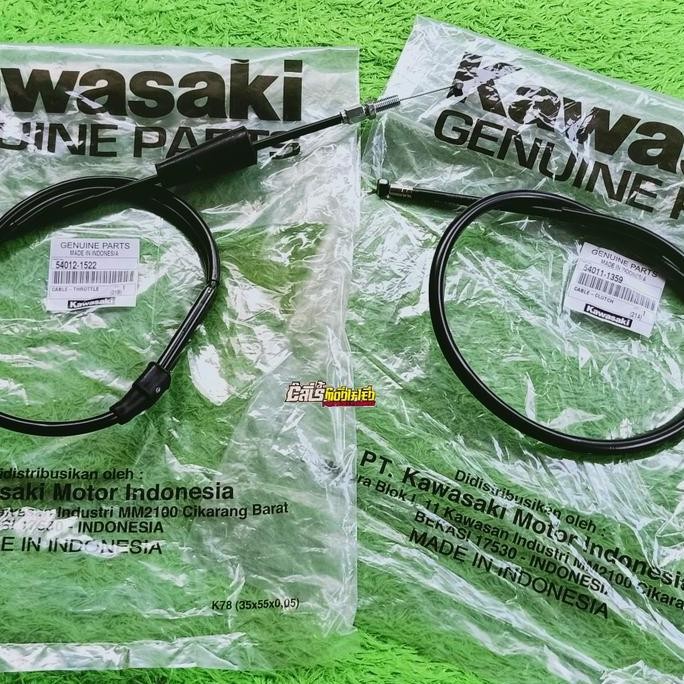 TALI GAS & KOPLING NINJA SS STANG PIPA ORIGINAL | KABEL GAS KOPLING ORI KAWASAKI NINJA SS