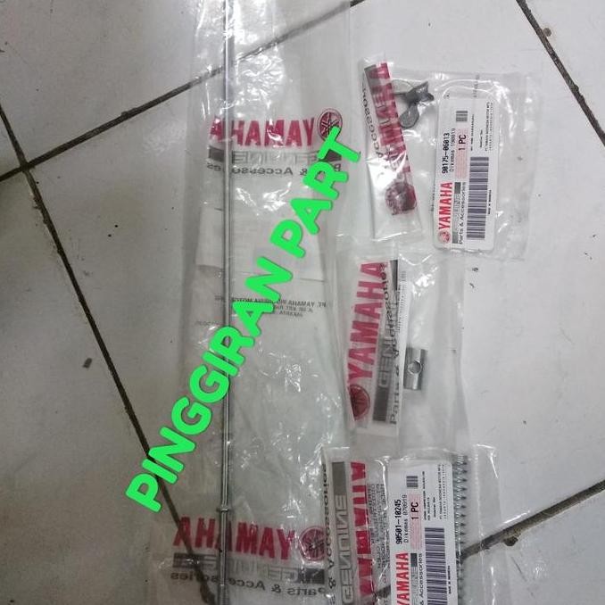Tiang Rem Belakang Jupiter MX Old Komplit Original - Tali Kawat Rem Yamaha