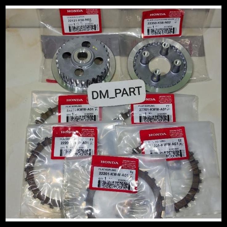 TERMURAH KAMPAS KANPAS KOPLING CENTER CLUTCH 22350 22121 K56 N02 1 SET KAKI 4 DAN LAWAN SONIC 150 CB