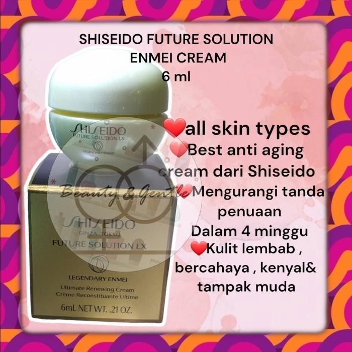 Promo Sh!Sei Future Solution Lx Legendary Enmei Series Ultimate Renewing Cream Termurah Best Quality