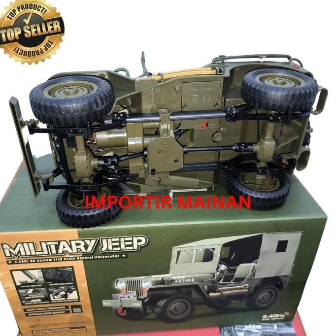 JJRC C8815 JEEP WILLYS military rc car crawler off-road full propo RTR Remote Control Toys murah