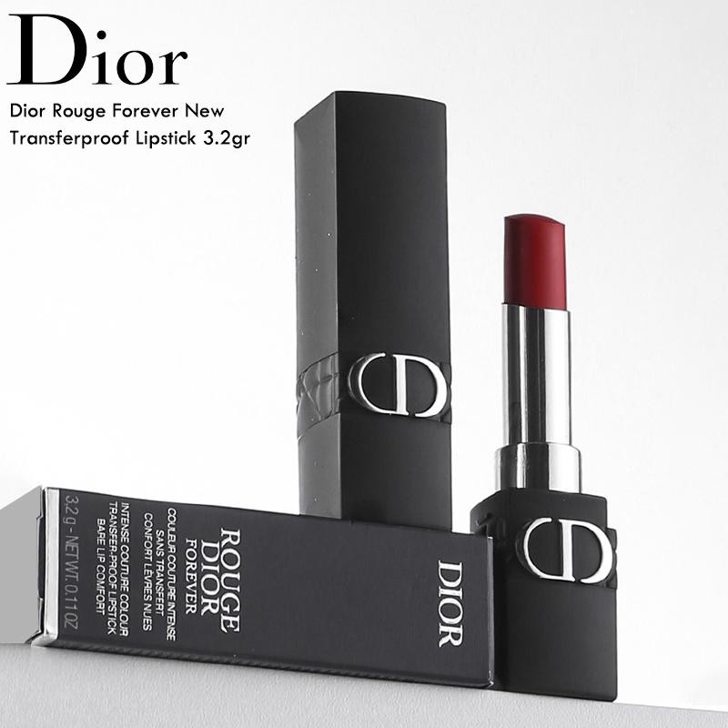 Dior Matte Lipstick Rouge Forever Lipstik New Transferproof Full Size Termurah Best Quality 100% Ori