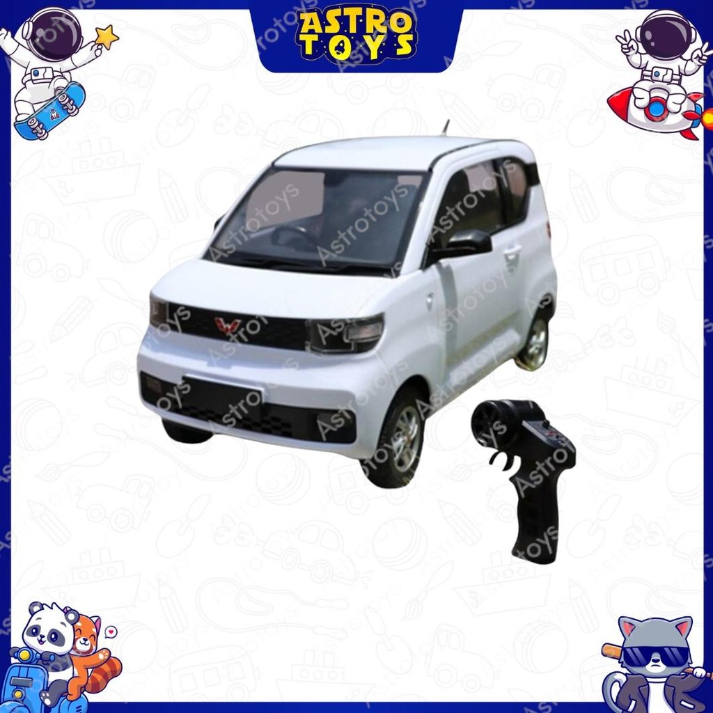 Mainan Anak Mobil Remote Control RC Wuling 1:16 Mini EV Original
