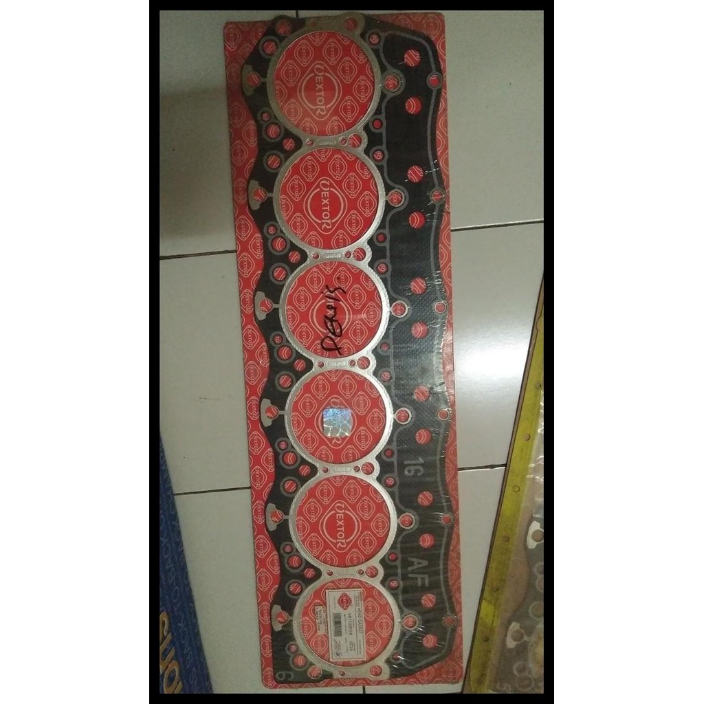 TERBARU PACKING DEKSEL GASKET ONLY CYLINDER HEAD FUSO PS190 FM516 6D16 OEM 