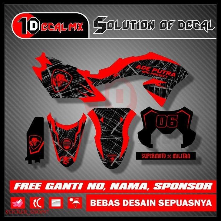 BEST DEAL PREMIUM DECAL KLX BF FULL BODY MERAH 