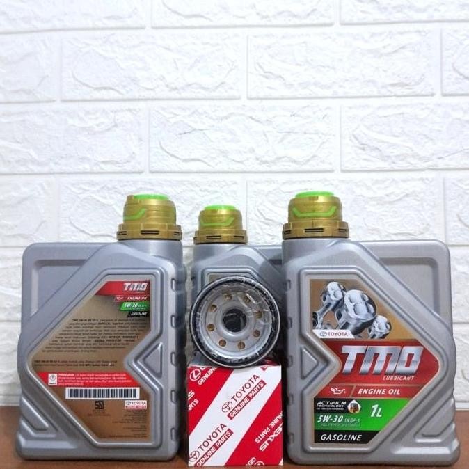 baru Paket oli toyota tmo 5w-30+filter oli avanza/calya/agya/xenia/sigra