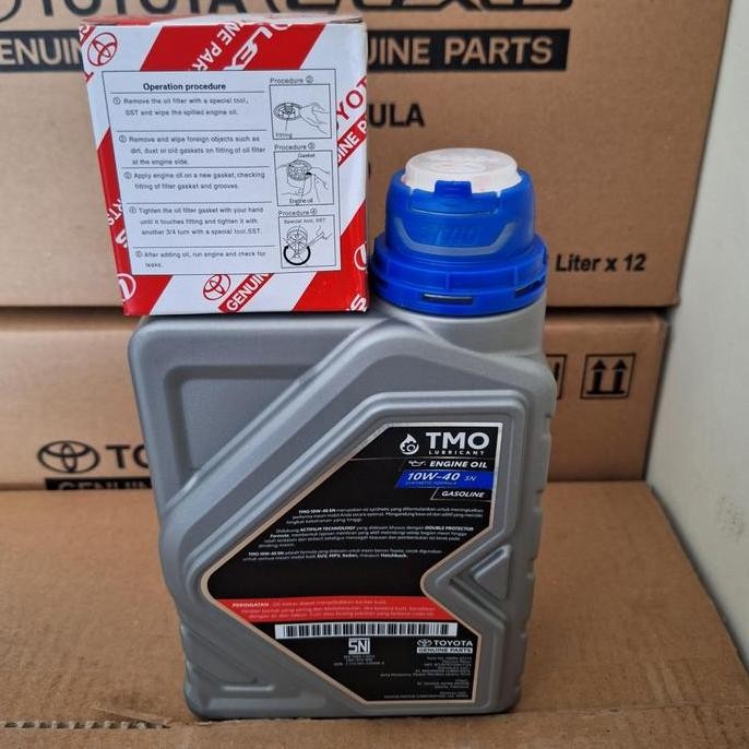 baru Oli Mesin TMO 10W-40 Paket Filter oli 4L SIENTA YARIS
