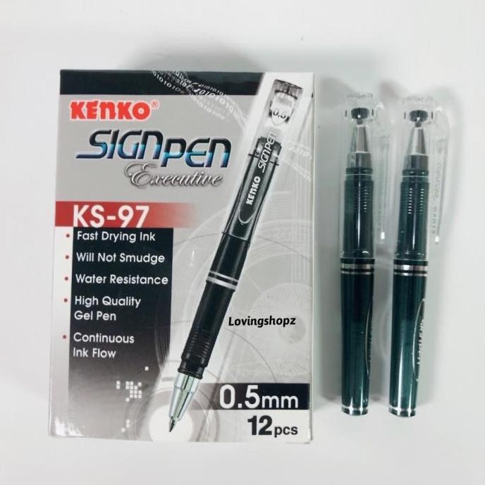 

KENKO PULPEN SIGN PEN KS -97 / PULPEN KENKO CAIR / SATU PAK ISI 12 PCS - HITAM murah