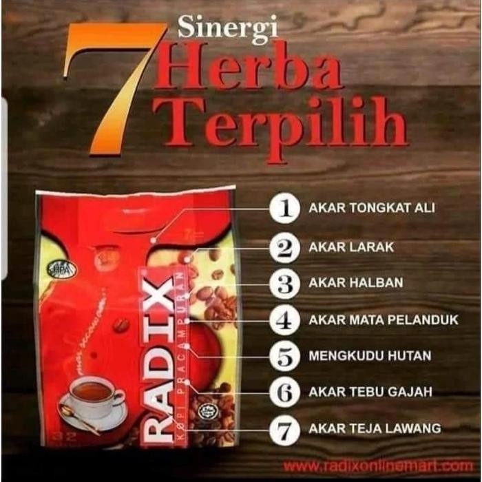 

Kopi Radix Hpa Malaysia Isi 32 Sachet