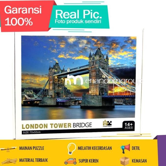 Puzzle 1000 Pcs Mainan Jigsaw London Bridge Premium