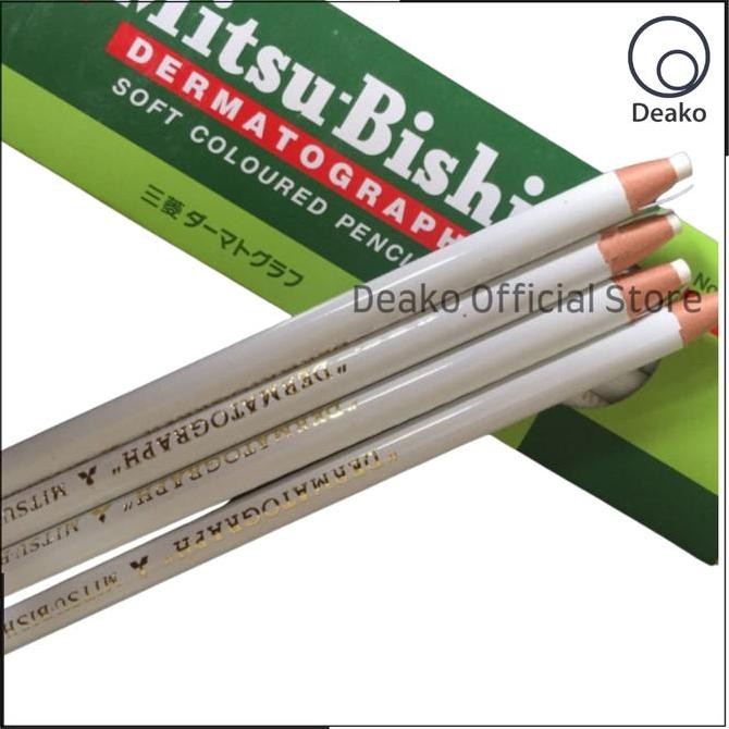 

Pensil kaca pencil glass dermatograph mitsubishi original putih white murah