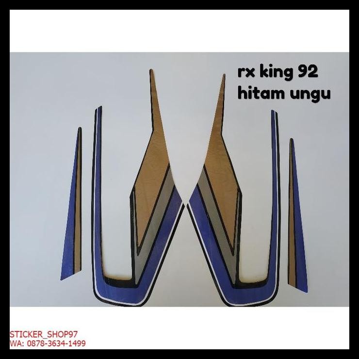 BEST DEAL (ORI) STRIPING  YAMAHA RX KING TAHUN 1992 HITAM UNGU KUALITAS ORIGINAL 