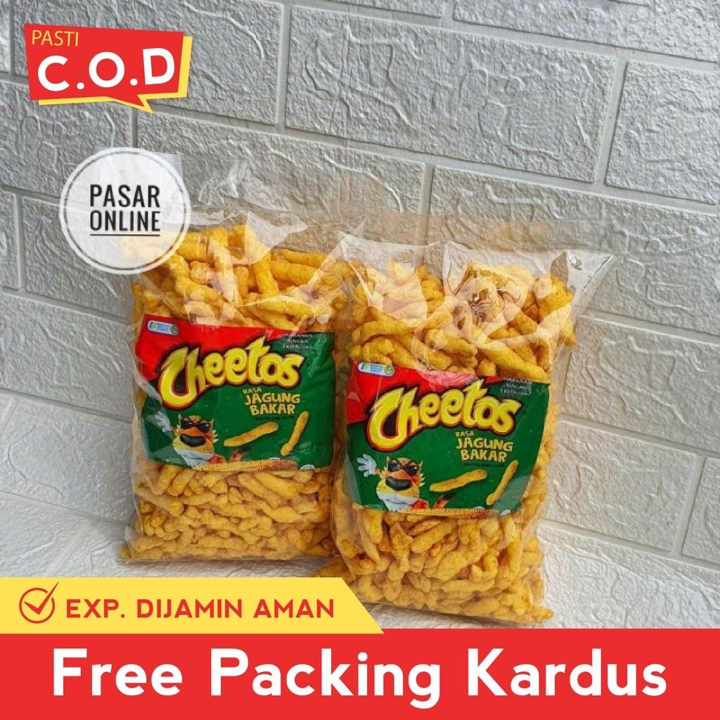 

RKM snack kiloan cheetos twist corn jagung bakar 250 gram makanan ringan jajanan cemilan camilan asin gurih murah