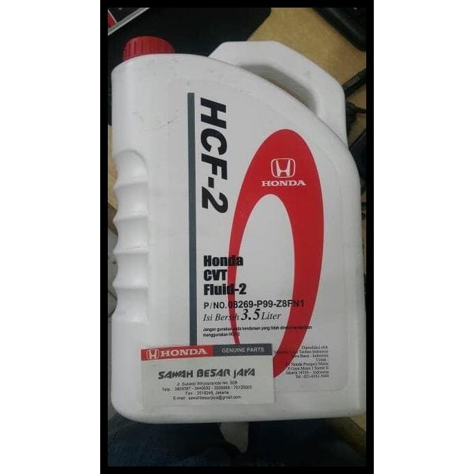 GRATIS ONGKIR OLI TRANSMISI HCF - 2 HCF-2 HONDA CVT FLUID ORIGINAL 
