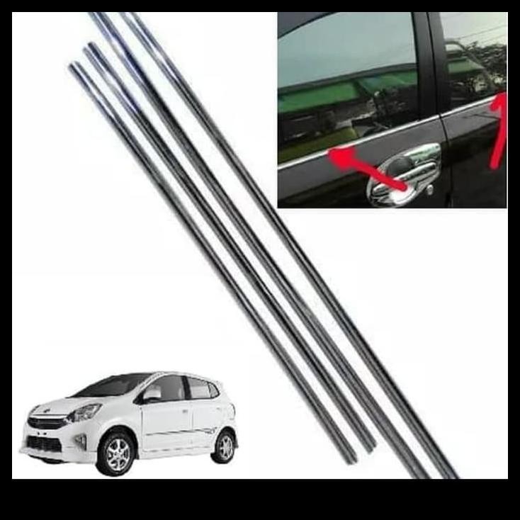 TERMURAH LIS / LIST KACA SAMPING MOBIL AGYA / WINDOW LINER MOBIL AGYA 
