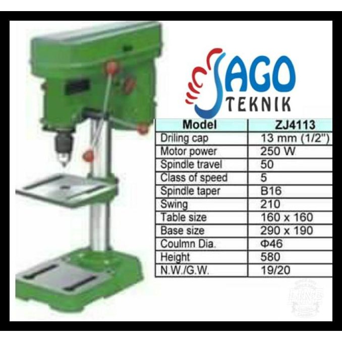 GRATIS ONGKIR MESIN BOR DUDUK 13MM TERMURAH / BENCH DRILL 13 MM