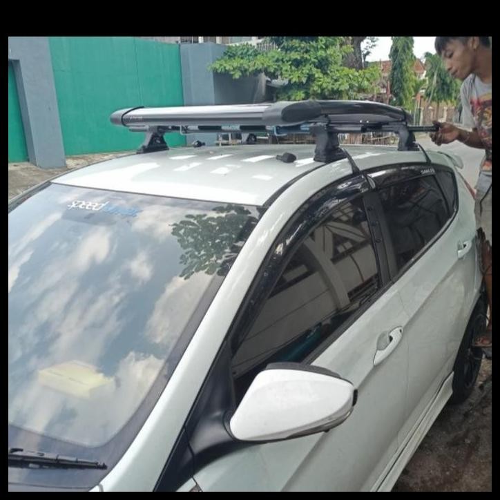 TERBARU PAKET RAK ATAS MOBIL ERTIGA 2012-2017 HITAM PUTIH SILVER 
