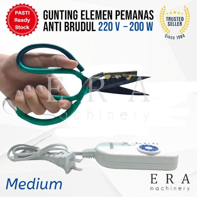 

Gunting Panas Anti Brudul 220V Heat Scissor Element Gunting Tepi Bahan Kain Webbing Pita gunting pemanas tailor