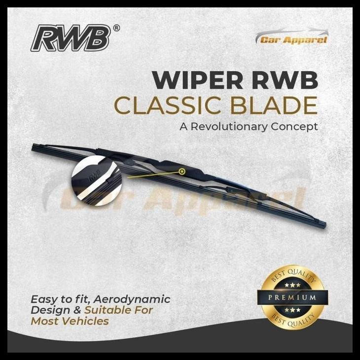 TERBARU RWB CLASSIC WIPER VIOS GEN 3 2014-2021 / WINDSHIELD VIOS GEN3 2 PCS 