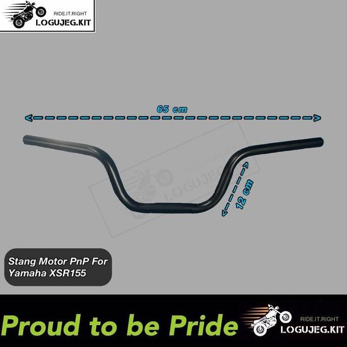 TERMURAH - STANG MOTOR PNP YAMAHA XSR155, XSR 155 / MOTOR CUSTOM ANTI PEGAL