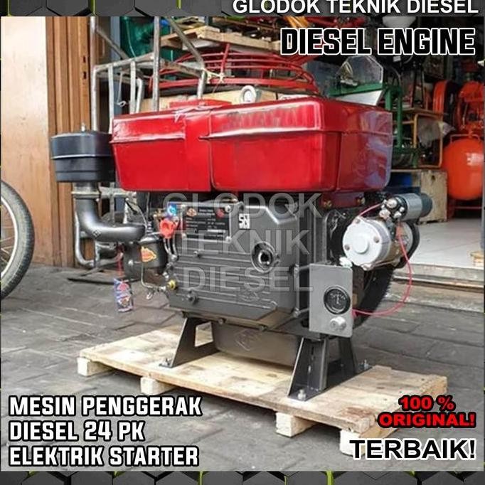 Mesin Engine Diesel 24 Pk Hp Elektrik Starter 1115 Penggerak Solar Ori