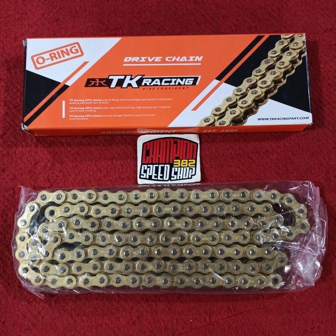 Rantai TK Racing O Ring Oring 520 520O-120L 520 O - 120L Gold