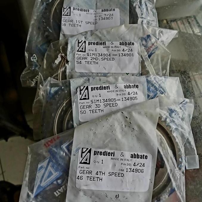Gear Gi Set 4 Speed Vespa PTS Special PK Asli PA Italy