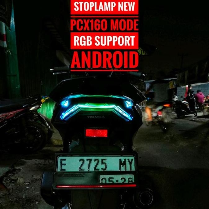 (ORINAL) (PNP) stoplamp new pcx160 custom || stoplamp new pcx160 running || stoplamp new pcx160 cust