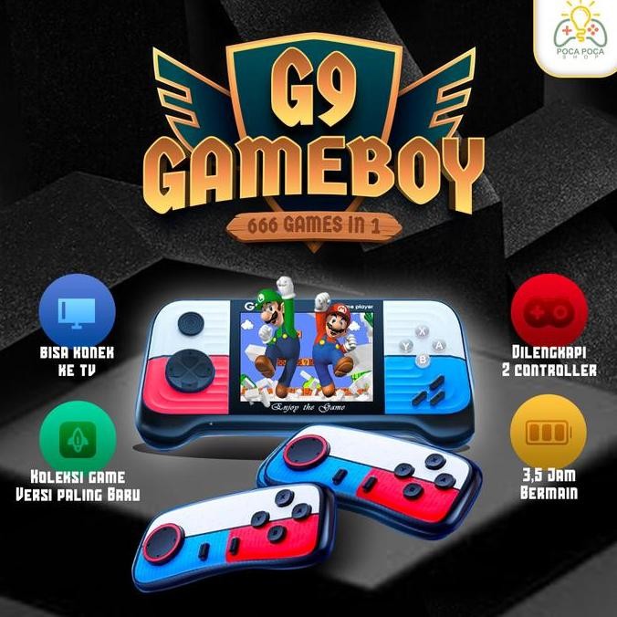Mainan Anak Gameboy G9 Retro Games Dual konsol Stick VERSI TERBARU