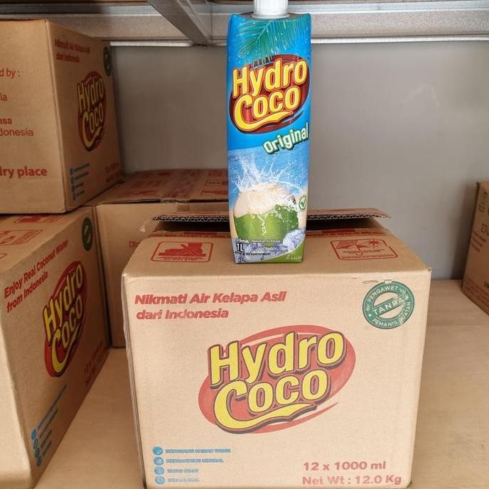 

BEBAS ONGKIR - HYDRO COCO 1L PER DUS / KARTON 12PC AIR KELAPA HYDROCOCO KHUSUS GOJEK