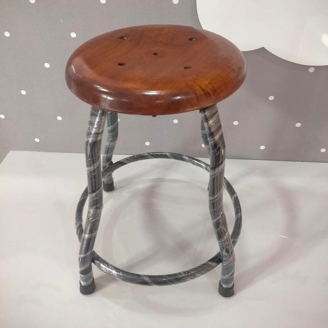 Kursi Bakso Besi T40Cm (Kaki Bengkok)