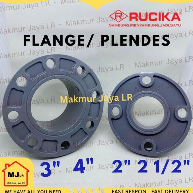 Flange 2 21/2 2,5 3 4 Inch Pvc Aw Rucika Sok Fleng Pleng Flang Plendes