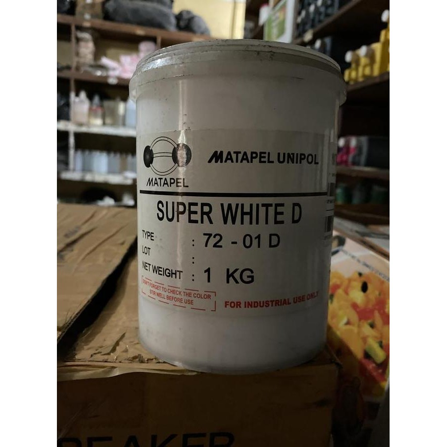 

TERBARU - Pigment Matapel Super White D 1kg