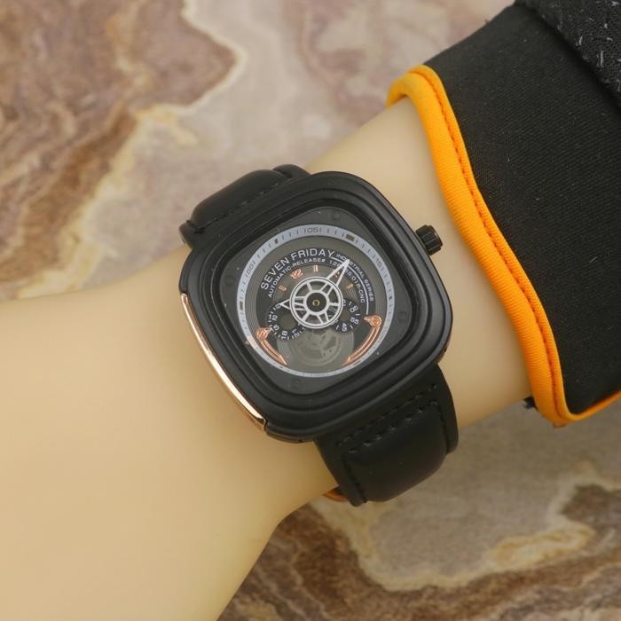 Promo Paket Box Exclusive + Tali Rubber / Jam Tangan Sevenfriday Kotak Va-842Sar / Jam Tangan Fashio
