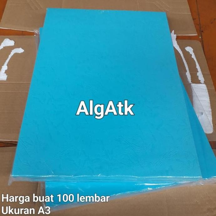 

Kertas cover jilid buffalo A3 biru benhur isi 100 lembar