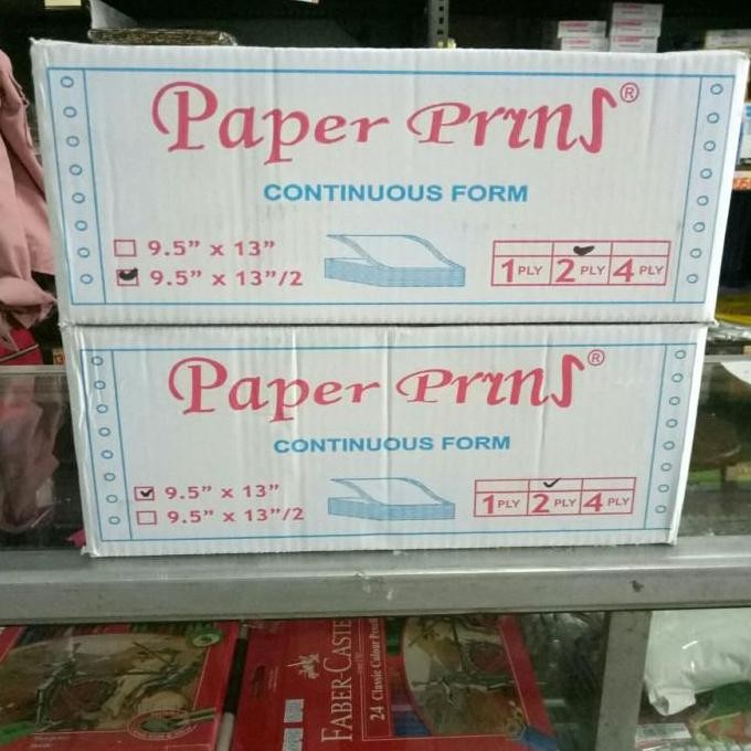 

TERLARIS - Kertas Komputer F4 Folio 9.5 x 13 - 2 Ply / 2 Ply PRS Continuous Form