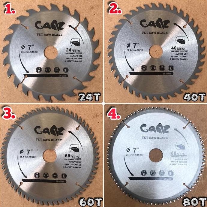 Mata Gergaji Kayu 7 Inch Circular Saw Blade 7" Mata Potong Kayu 7 inch