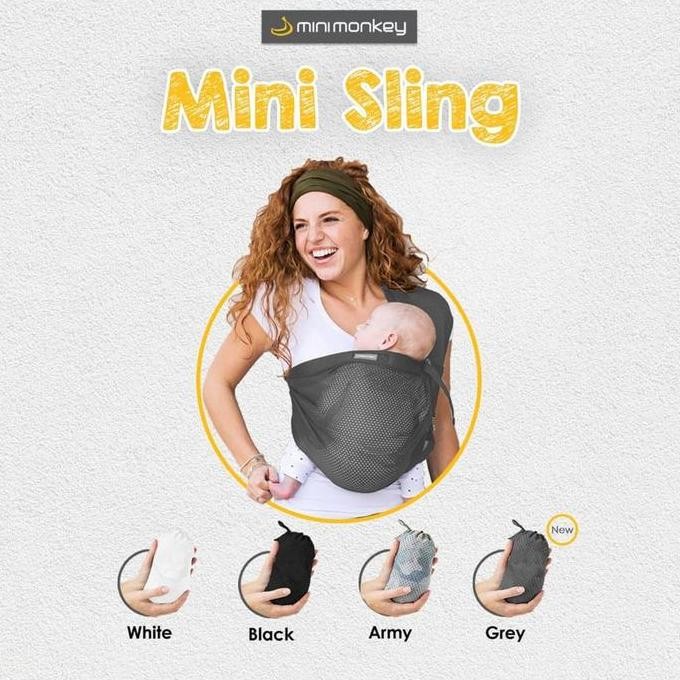 Mini Monkey Mini Sling - Gendongan bayi Sling Mini Monkey