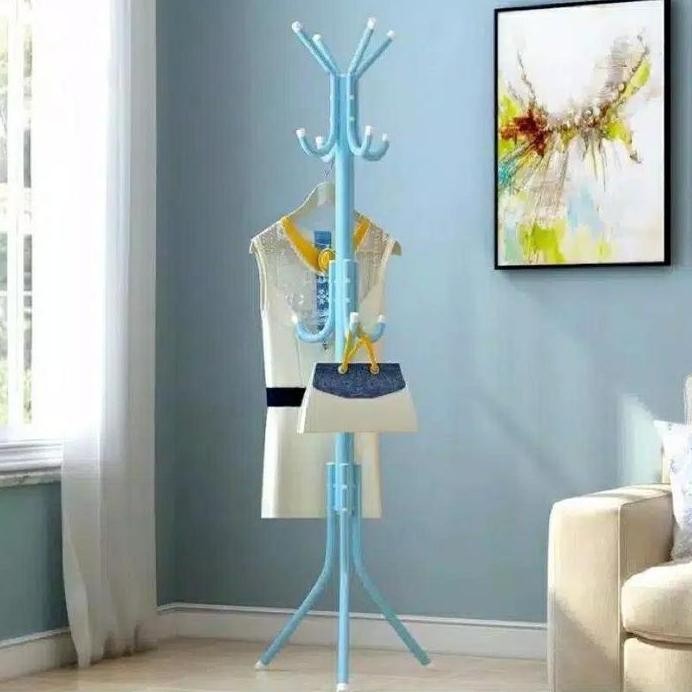 new  Gantungan Baju Topi / Stand Hanger Multifungsi Tempat Gantungan Topi