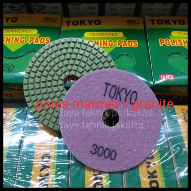 DISKON POLISHING PAD #3000 - DIAMOND PAD POLES MARMER - PAD POLES GRANITE 