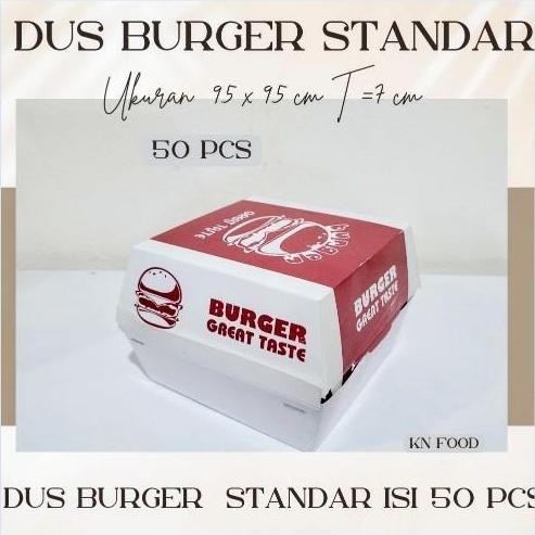 

new !!! BOX BURGER - KARDUS BURGER 50 PCS