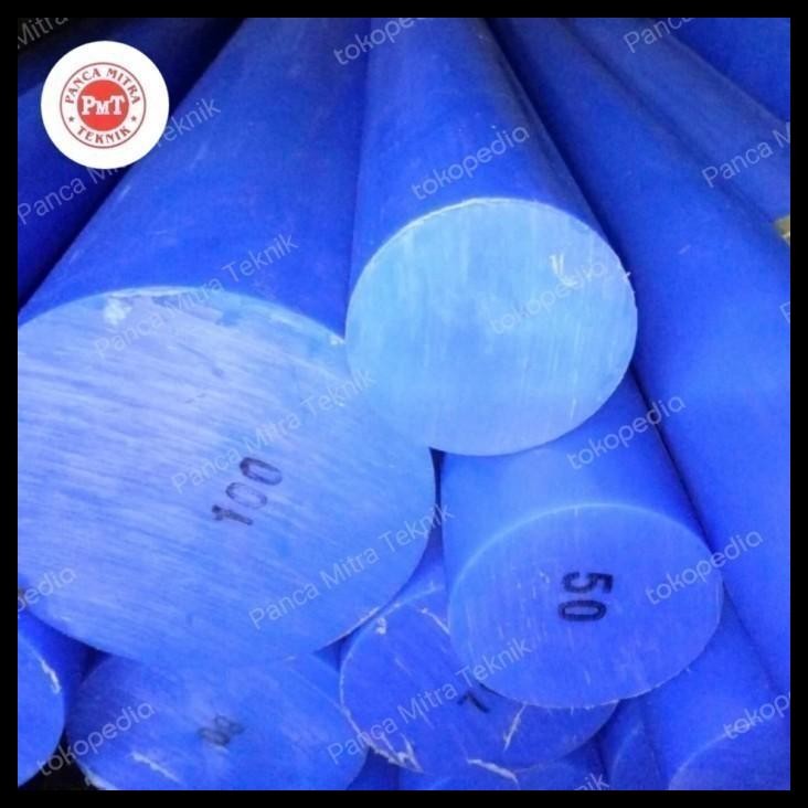 TERMURAH NYLON BIRU BATANGAN 100MM X 25CM / NYLON PE ROD BIRU BATANGAN 