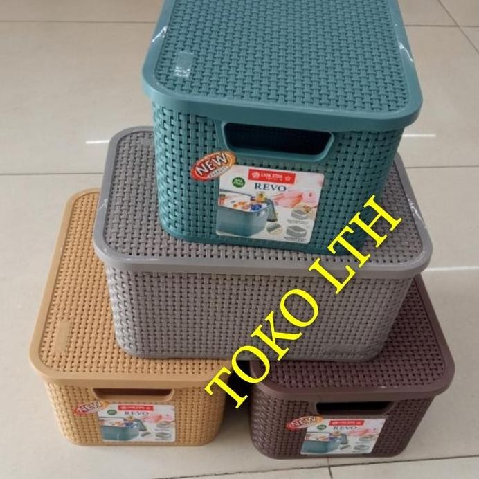 new  KOTAK PENYIMPANAN SERBAGUNA REVO 10 LITER LION STAR CONTAINER WADAH