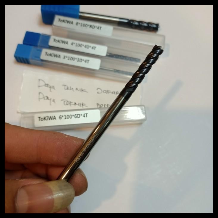 BEST DEAL TOKIWA ENDMIL WIDIA PANJANG 12MM 4F ENDMIL LONG 100MM EDMIL CARBIDE 