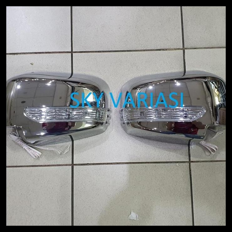 TERBARU COVER SPION LED LAMPU MOBIL TRITON / PAJERO LAMA CHROME 