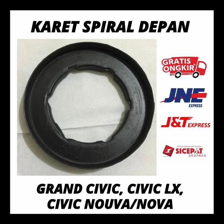 HOT DEAL KARET SPIRAL PER SHOCK DEPAN CIVIC LX, CIVIC NOUVA/NOVA, GRAND CIVIC 