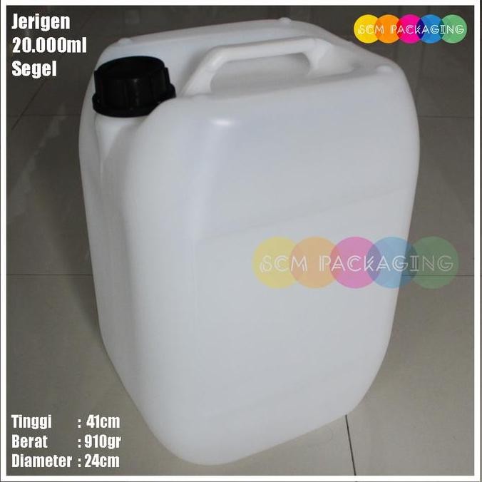 new  Jerigen jirigen drigen plastik 20000ml 20 liter hdpe segel baru
