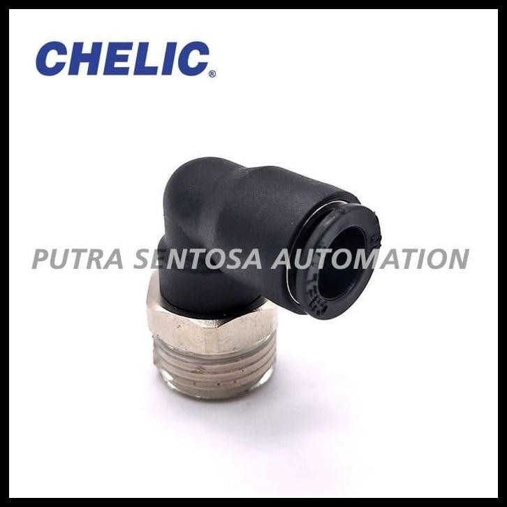 GRATIS ONGKIR PNEUMATIC FITTING MALE ELBOW 12MM 1/4" CHELIC SQL-12-02 