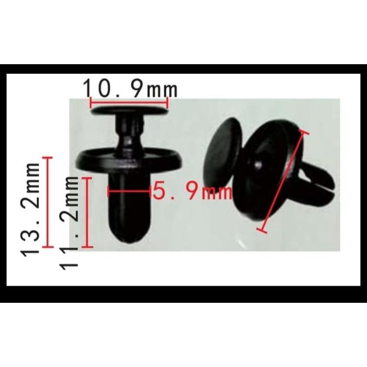 TERBARU KANCING KLIP BEMPER HEADLAMP MOBIL MITSUBISHI MIRAGE MR288150 ( SFLF ) 